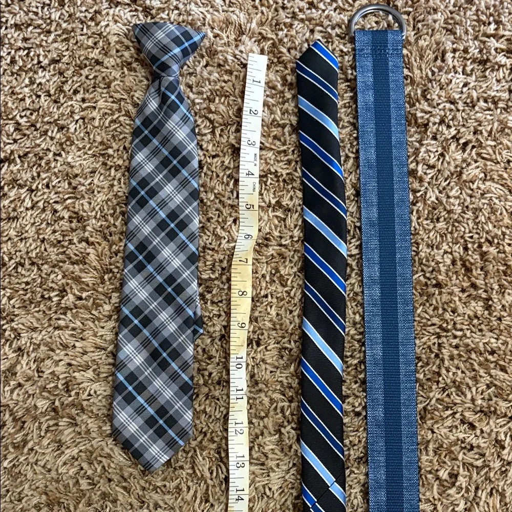 Little Boy’s Blue Ties and Belt